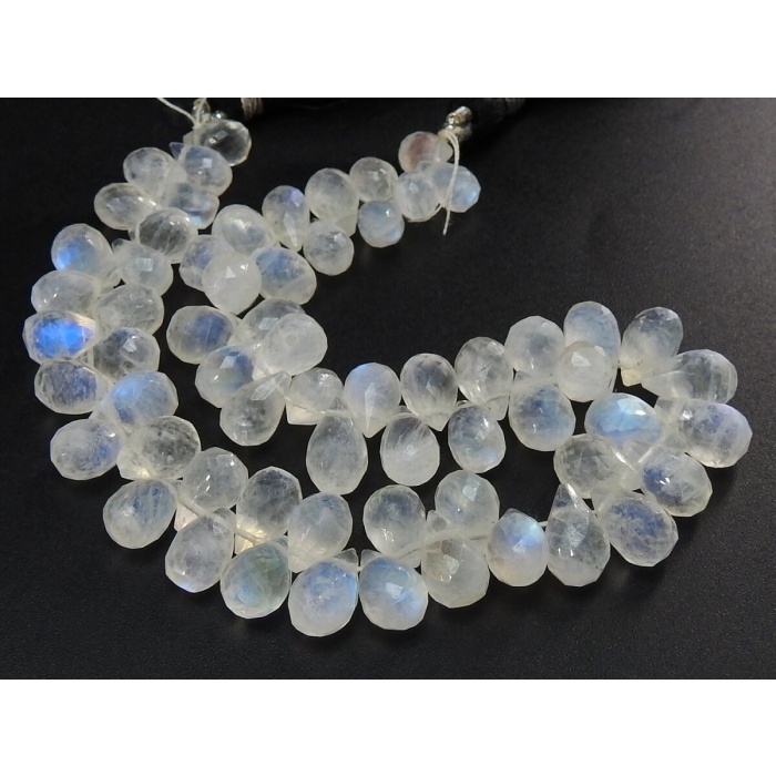 White Rainbow Moonstone Faceted Drop,Teardrop,Loose Bead,Multi Flashy Fire,For Making Jewelry,Wholesaler,Supplies,8Inch 100%Natural PME-BR2 | Save 33% - Rajasthan Living 8
