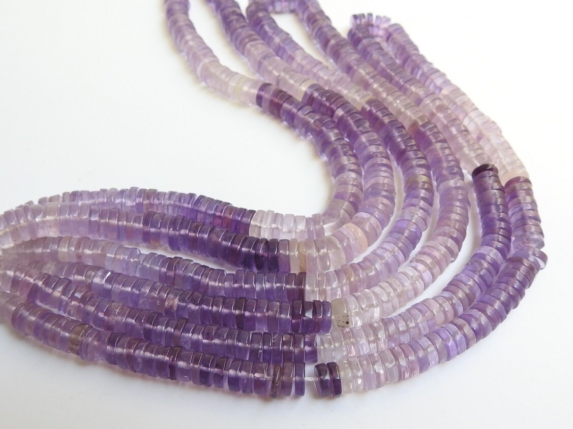 Natural Amethyst Smooth Tyre,Coin,Button,Wheel Shape Bead,Multi Shaded,Loose Stone,Wholesaler,Supplies New Arrival 16Inch Strand (Pme)T1 | Save 33% - Rajasthan Living 19