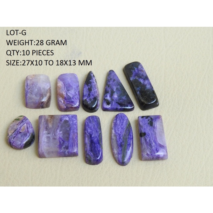 Charoite Smooth Cabochons Lot,Loose Stone,Fancy Shape,Handmade,Gemstone For Making Pendent,Jewelry Wholesale Price New Arrival C3 | Save 33% - Rajasthan Living 12