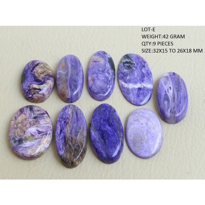 Charoite Smooth Cabochons Lot,Loose Stone,Fancy Shape,Handmade,Gemstone For Making Pendent,Jewelry Wholesale Price New Arrival C3 | Save 33% - Rajasthan Living 10