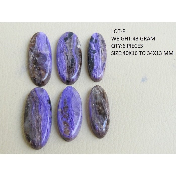 Charoite Smooth Cabochons Lot,Loose Stone,Fancy Shape,Handmade,Gemstone For Making Pendent,Jewelry Wholesale Price New Arrival C3 | Save 33% - Rajasthan Living 11