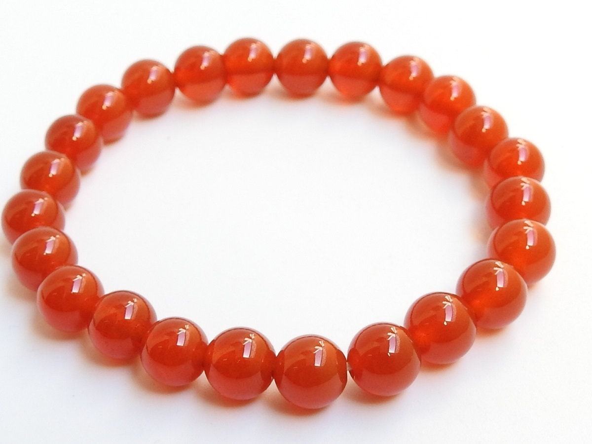 Carnelian Bracelet,Sphere Ball,Round Bead,Smooth,Handmade,Loose Stone,Fashionable Jewelry,Personalized Gift 8Inch 8MM Approx (pme)B4 | Save 33% - Rajasthan Living 13