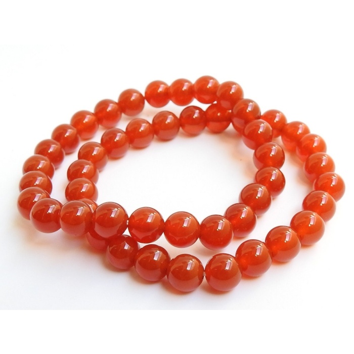 Carnelian Bracelet,Sphere Ball,Round Bead,Smooth,Handmade,Loose Stone,Fashionable Jewelry,Personalized Gift 8Inch 8MM Approx (pme)B4 | Save 33% - Rajasthan Living 5