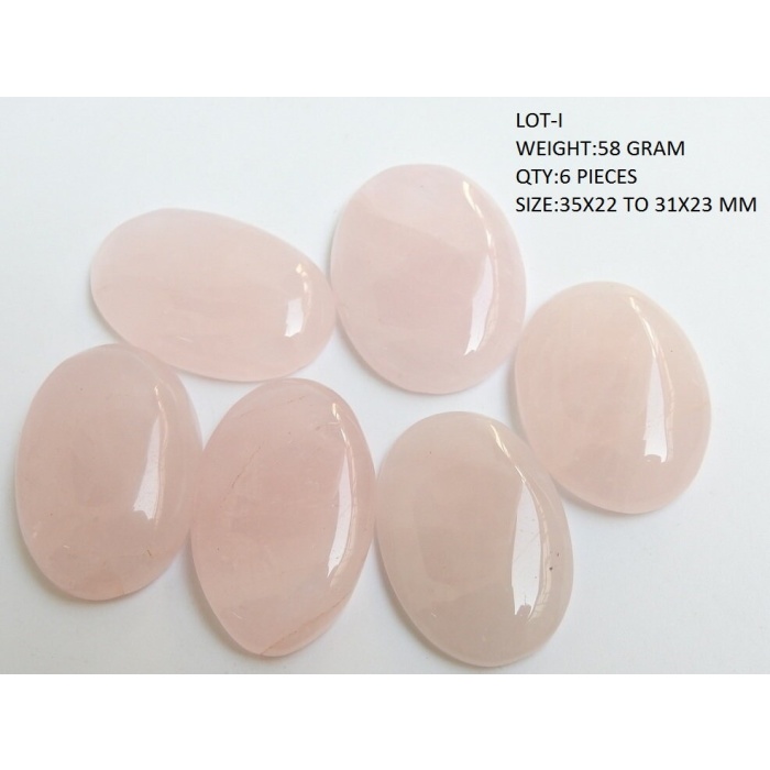 Rose Quartz Smooth Cabochon Lot,Oval Shape,Handmade,Loose Gemstone,For Making Jewelry | Save 33% - Rajasthan Living 13