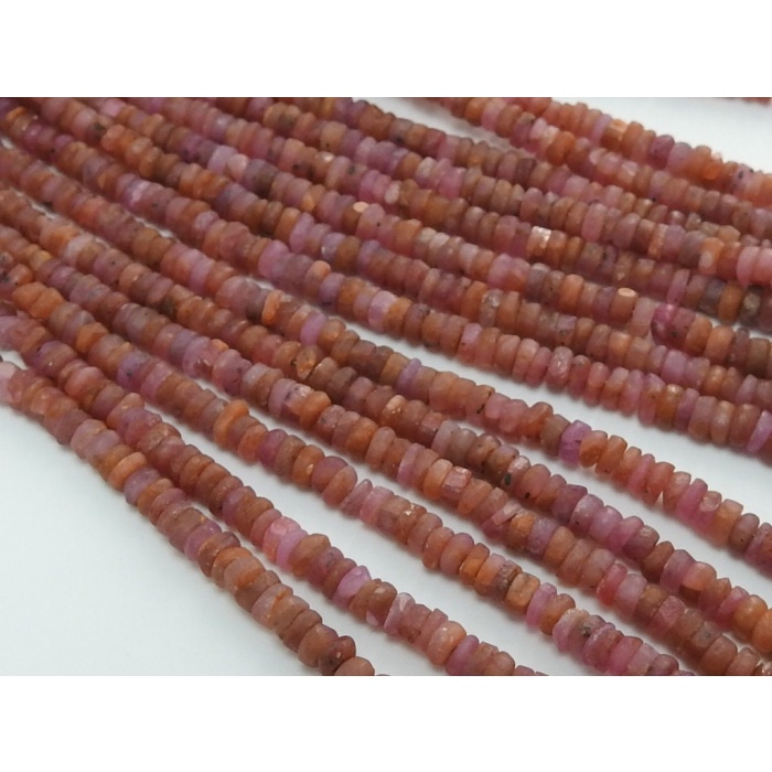 Natural Ruby Smooth Roundel Bead,Handmade,Matte Polished,16Inch Strand 3To4MM Approx,Wholesale Price,New Arrival PME(B5) | Save 33% - Rajasthan Living 7