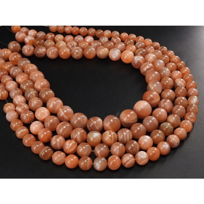 Peach Moonstone Smooth Sphere Ball Bead,Round Shape,Roundel,Handmade,Loose Stone,Wholesaler,Supplies,14Inch Strand 100%Natural (Pme)B7 | Save 33% - Rajasthan Living 8