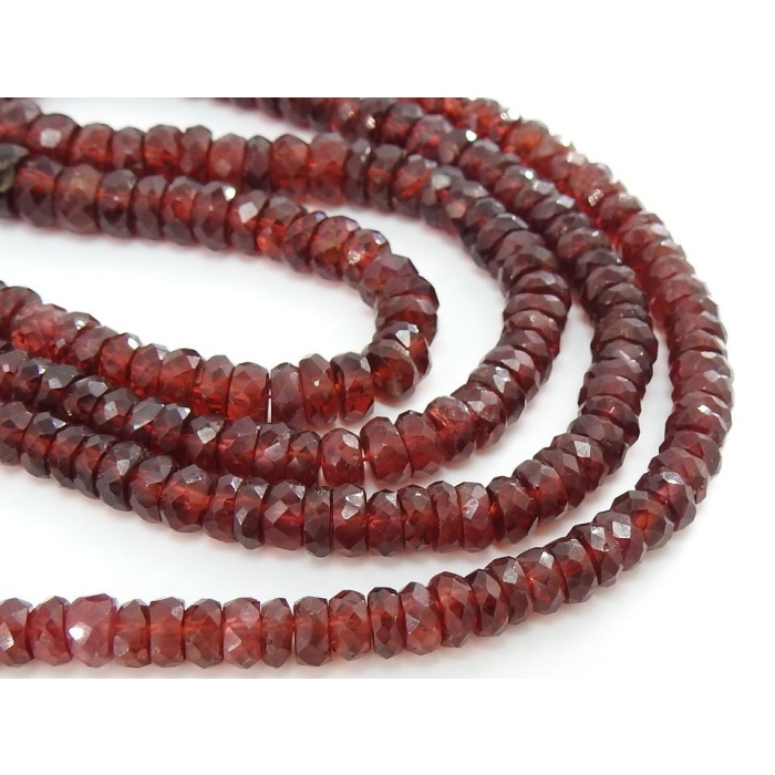 Mozambique Garnet Faceted Roundel Beads,Handmade,Loose Stone,Necklace,For Making Jewelry,16Inch Strand,Wholesaler,Supplies,100%NaturalBB(B6) | Save 33% - Rajasthan Living 7