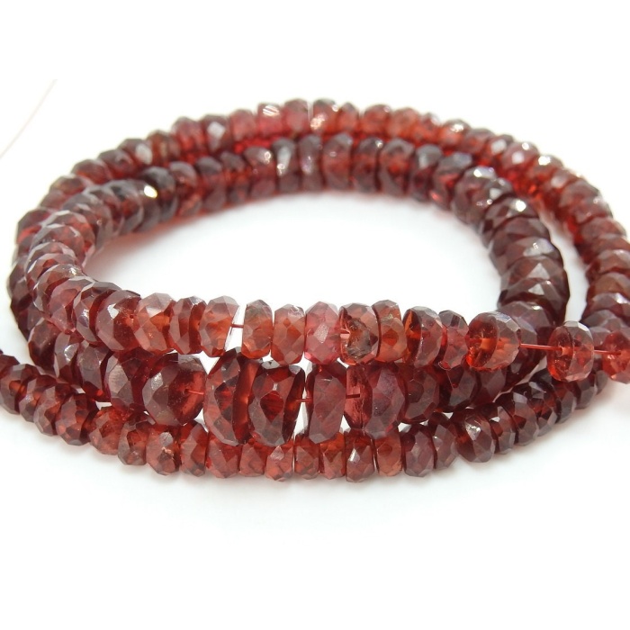 Mozambique Garnet Faceted Roundel Beads,Handmade,Loose Stone,Necklace,For Making Jewelry,16Inch Strand,Wholesaler,Supplies,100%NaturalBB(B6) | Save 33% - Rajasthan Living 9