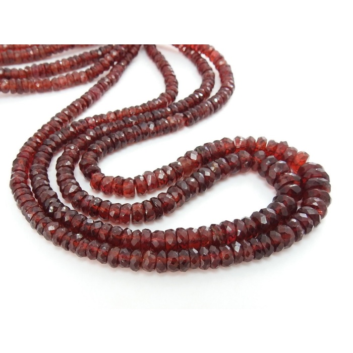 Mozambique Garnet Faceted Roundel Beads,Handmade,Loose Stone,Necklace,For Making Jewelry,16Inch Strand,Wholesaler,Supplies,100%NaturalBB(B6) | Save 33% - Rajasthan Living 15