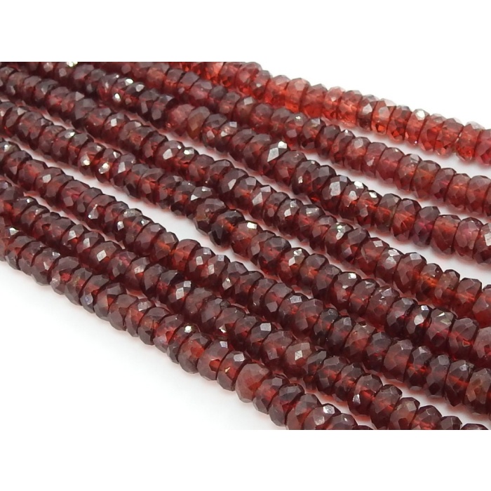 Mozambique Garnet Faceted Roundel Beads,Handmade,Loose Stone,Necklace,For Making Jewelry,16Inch Strand,Wholesaler,Supplies,100%NaturalBB(B6) | Save 33% - Rajasthan Living 11