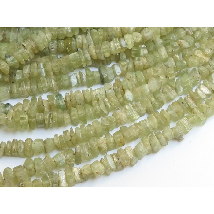 100%Natural/Green Kyanite Rough Beads/Anklets/Chip/Uncut/Nugget/8Inch Strand 5X3MM Approx/Wholesale Price/New Arrival/RB7 | Save 33% - Rajasthan Living 9