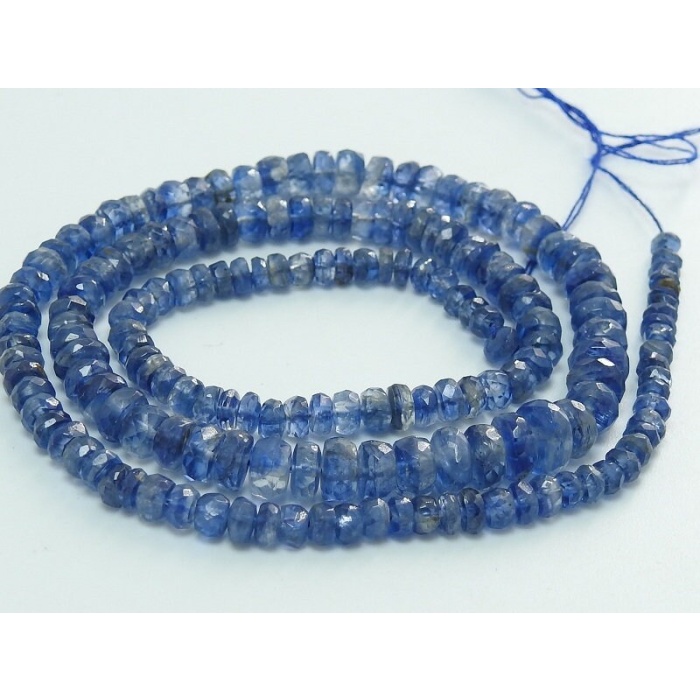 Blue Kyanite Micro Faceted Roundel Beads,Loose Stone,Handmade,For Jewelry Makers,16Inch Strand 2To5MM Approx,100%Natural B13 | Save 33% - Rajasthan Living 8