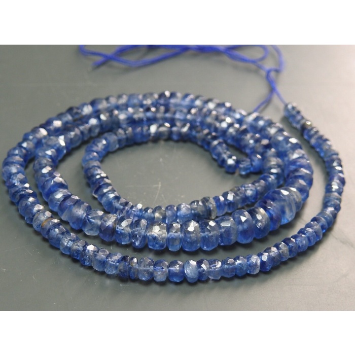 Blue Kyanite Micro Faceted Roundel Beads,Loose Stone,Handmade,For Jewelry Makers,16Inch Strand 2To5MM Approx,100%Natural B13 | Save 33% - Rajasthan Living 9