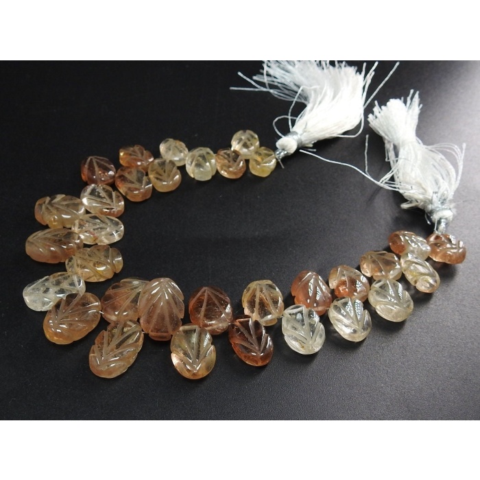Natural Imperial Topaz Carving Bead,Marquise Shape,Briolettes,32Pieces 17X13To11X8MM Approx,Wholesale Price,New Arrival PME(BR9) | Save 33% - Rajasthan Living 6