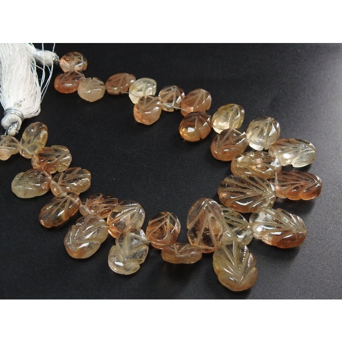 Natural Imperial Topaz Carving Bead,Marquise Shape,Briolettes,32Pieces 17X13To11X8MM Approx,Wholesale Price,New Arrival PME(BR9) | Save 33% - Rajasthan Living 8