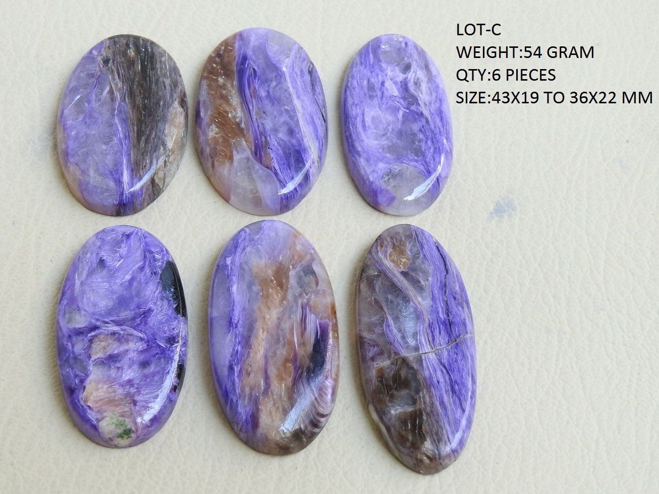 Charoite Smooth Cabochons Lot,Loose Stone,Fancy Shape,Handmade,Gemstone For Making Pendent,Jewelry Wholesale Price New Arrival C3 | Save 33% - Rajasthan Living 16