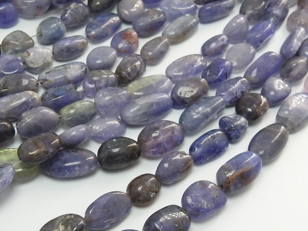 Natural Blue Tanzanite Smooth Tumble,Nuggets,Loose Stone,Handmade Bead,For Making Jewelry,Wholesale Price New Arrival 14Inch Strand (TU5) | Save 33% - Rajasthan Living 22