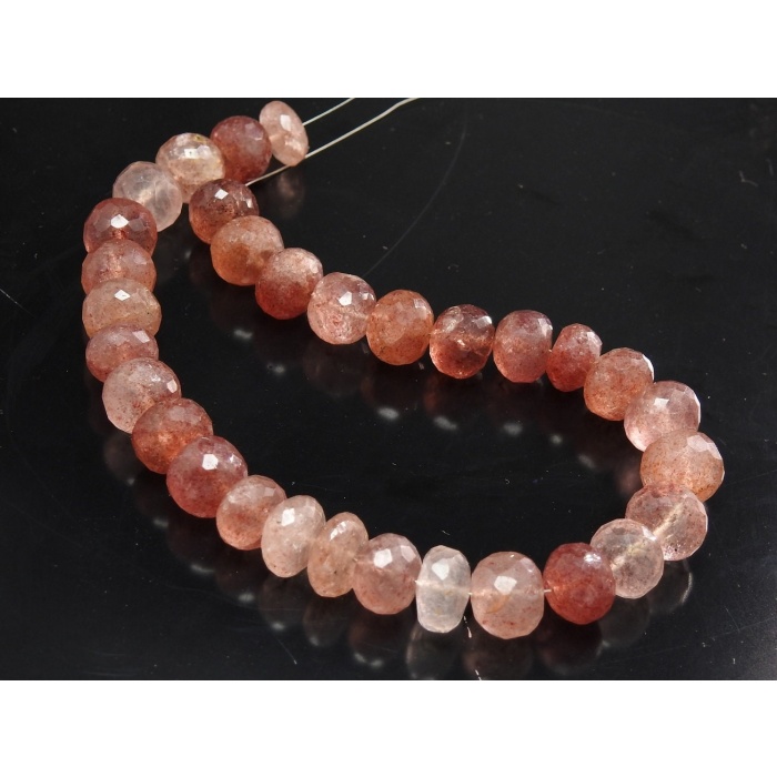 Natural Strawberry Quartz Faceted,Roundel Beads,Loose Stone,For Making Jewelry Wholesale Price New Arrival PME(B13) | Save 33% - Rajasthan Living 10