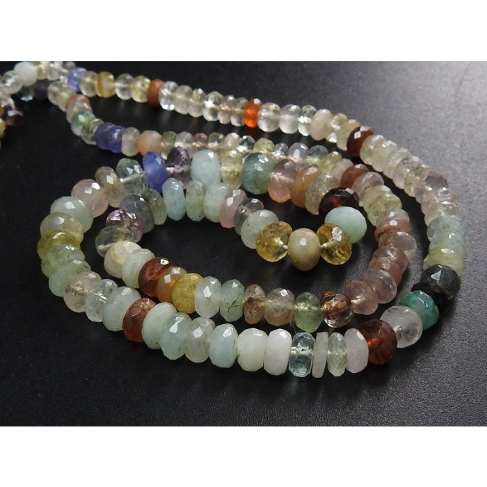 Mix Gemstone Faceted Roundel Beads,Multi Stone,Disco Gemstone,Handmade,Loose,16Inch Strand 6To4MM Approx,Wholesaler,Supplies,100%Natural B13 | Save 33% - Rajasthan Living 9