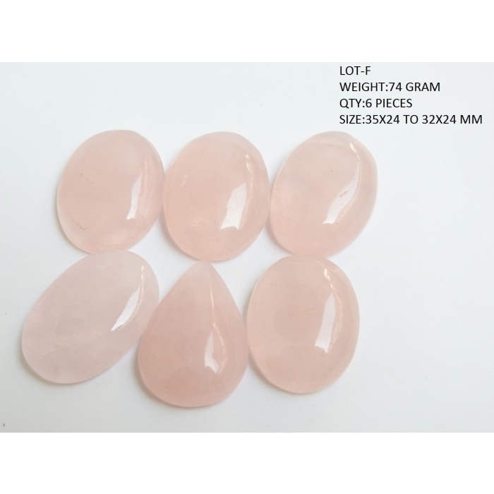 Rose Quartz Smooth Cabochon Lot,Oval Shape,Handmade,Loose Gemstone,For Making Jewelry | Save 33% - Rajasthan Living 10