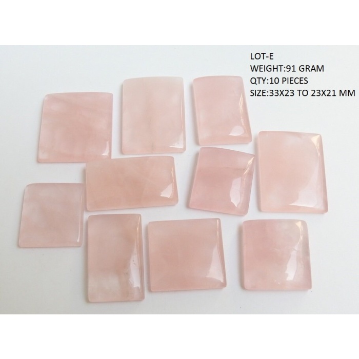 Rose Quartz Smooth Cabochon Lot,Oval Shape,Handmade,Loose Gemstone,For Making Jewelry | Save 33% - Rajasthan Living 9