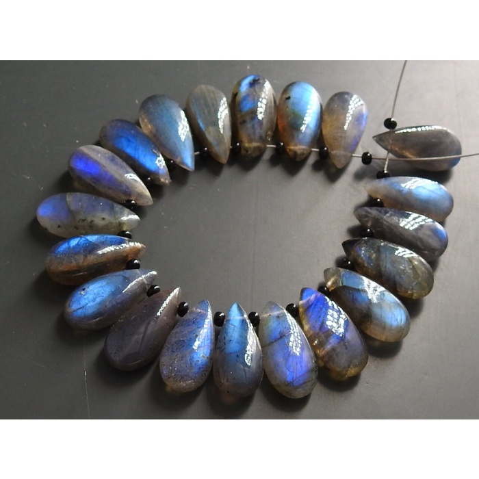 labradorite smooth teardrop,blue flashy fire,natural gemstone,calibrated size,loose stone,for making jewelry,earrings pair 15x7mm  PME CY3 | Save 33% - Rajasthan Living 8