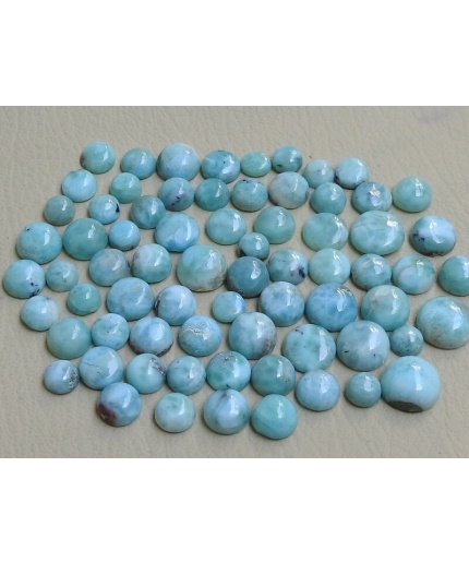 Natural Larimar Smooth Cabochon,Round Shape,Calibrated Size,Earrings Pair,Wholesaler,Supplies New Arrival PME(C2) | Save 33% - Rajasthan Living 3