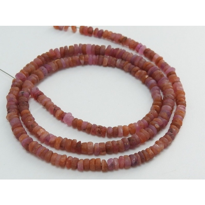 Natural Ruby Smooth Roundel Bead,Handmade,Matte Polished,16Inch Strand 3To4MM Approx,Wholesale Price,New Arrival PME(B5) | Save 33% - Rajasthan Living 9