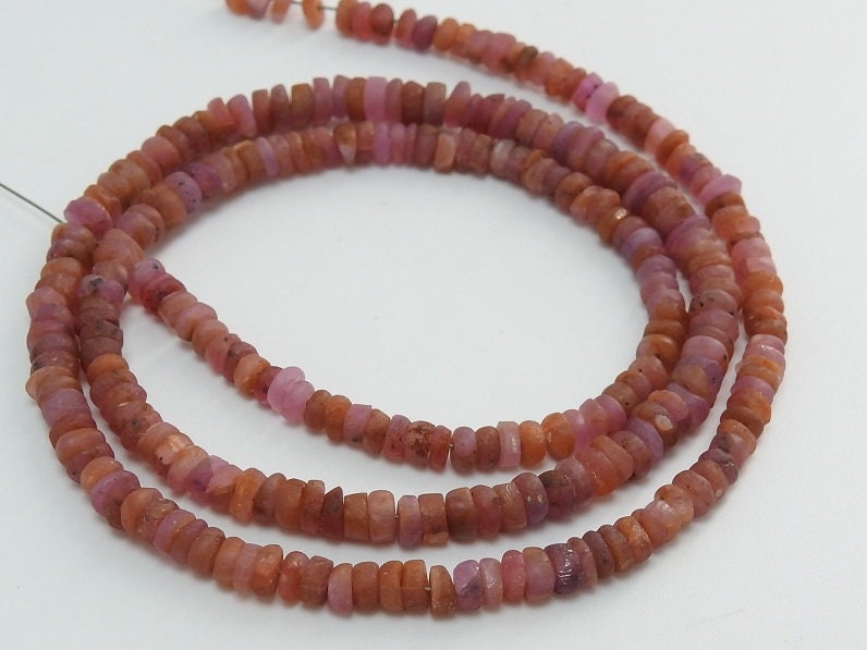 Natural Ruby Smooth Roundel Bead,Handmade,Matte Polished,16Inch Strand 3To4MM Approx,Wholesale Price,New Arrival PME(B5) | Save 33% - Rajasthan Living 15