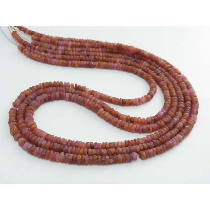Natural Ruby Smooth Roundel Bead,Handmade,Matte Polished,16Inch Strand 3To4MM Approx,Wholesale Price,New Arrival PME(B5) | Save 33% - Rajasthan Living 10