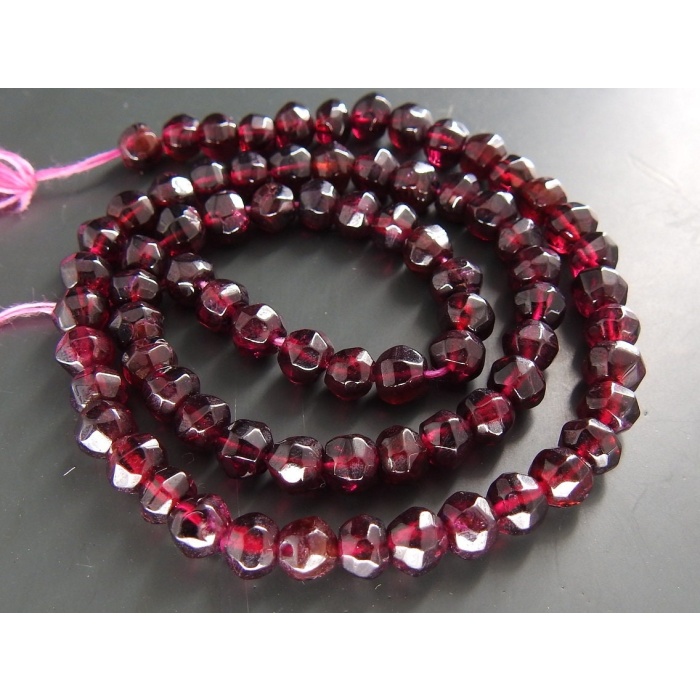 Natural Rodolite Garnet Faceted Roundel Beads,Loose Stone,Necklace,For Jewelry Makers 13Inch 5MM Approx Wholesale Price,New Arrival B6 | Save 33% - Rajasthan Living 9