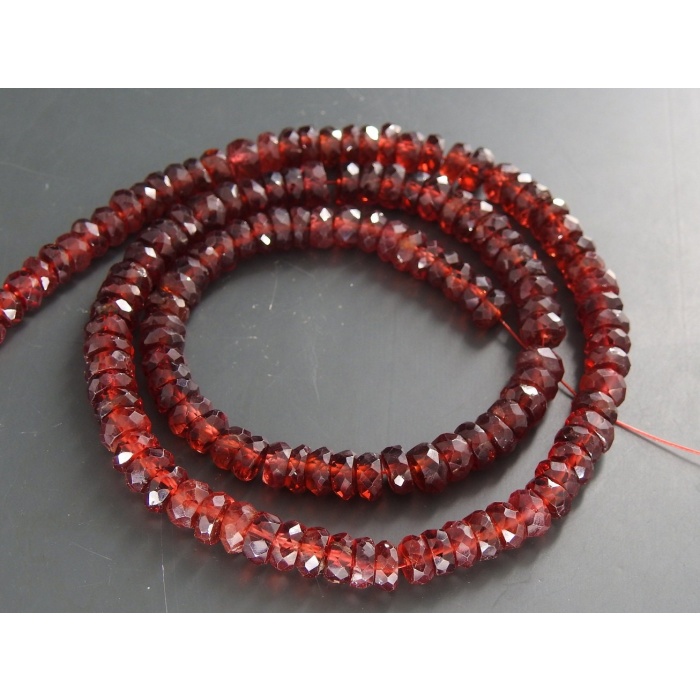 Mozambique Garnet Faceted Roundel Beads,Handmade,Loose Stone,Necklace,For Making Jewelry,16Inch Strand,Wholesaler,Supplies,100%NaturalBB(B6) | Save 33% - Rajasthan Living 14