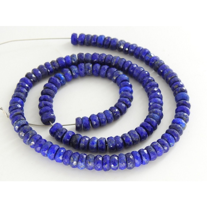 Lapis Lazuli Faceted Roundel Bead,Loose Stone,Handmade,Necklace,For Making Jewelry,Beaded Bracelet,Wholesaler 100%Natural B6 | Save 33% - Rajasthan Living 10
