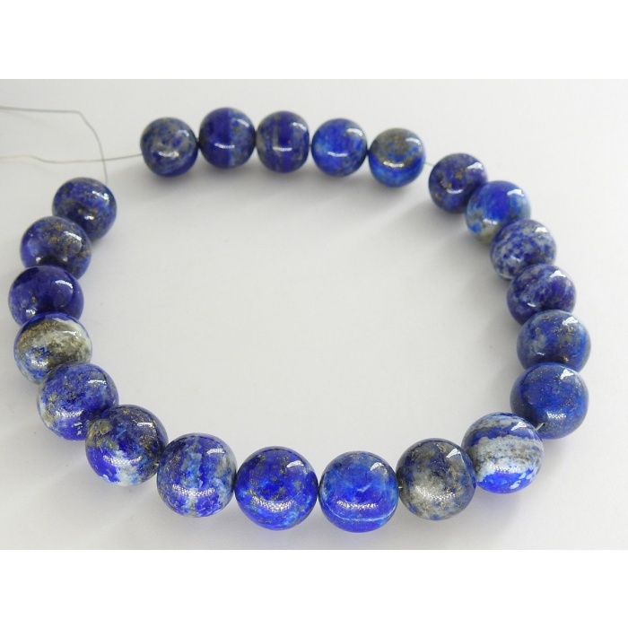 100%Natural Lapis Lazuli Sphere,Ball,Smooth,Round,Rondelle,Loose Bead,Handmade,Bracelet,Beaded,For Making Jewelry,9Inch 11MM Approx,PME-B6 | Save 33% - Rajasthan Living 8