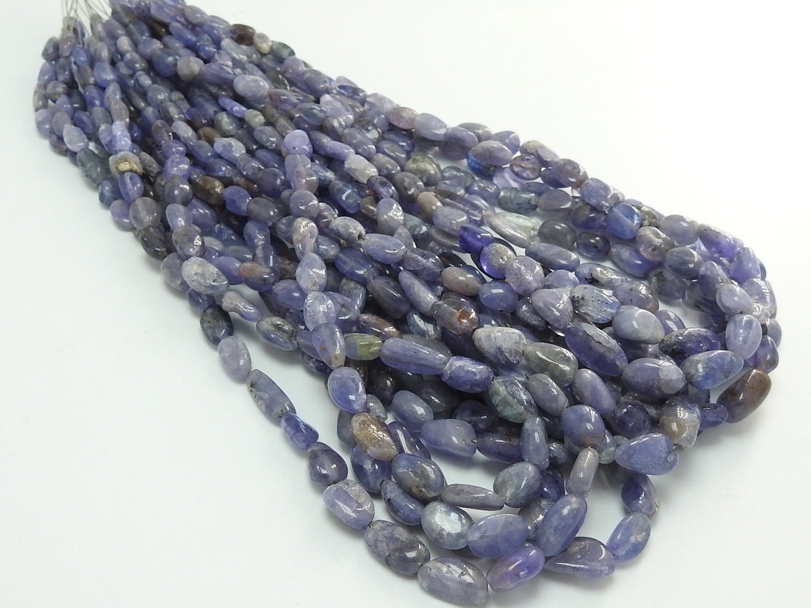 Natural Blue Tanzanite Smooth Tumble,Nuggets,Loose Stone,Handmade Bead,For Making Jewelry,Wholesale Price New Arrival 14Inch Strand (TU5) | Save 33% - Rajasthan Living 25