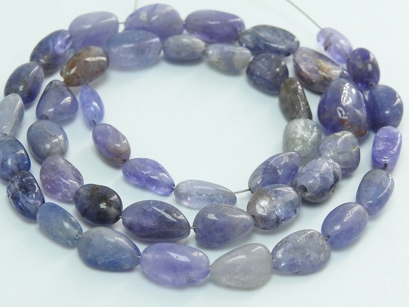 Natural Blue Tanzanite Smooth Tumble,Nuggets,Loose Stone,Handmade Bead,For Making Jewelry,Wholesale Price New Arrival 14Inch Strand (TU5) | Save 33% - Rajasthan Living 17