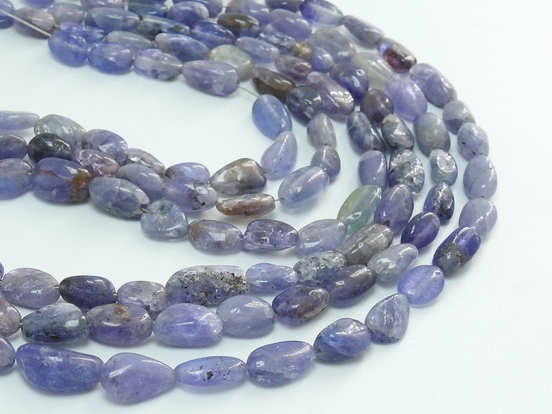 Natural Blue Tanzanite Smooth Tumble,Nuggets,Loose Stone,Handmade Bead,For Making Jewelry,Wholesale Price New Arrival 14Inch Strand (TU5) | Save 33% - Rajasthan Living 19