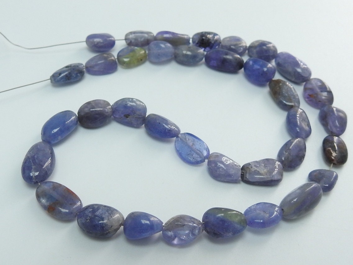 Natural Blue Tanzanite Smooth Tumble,Nuggets,Loose Stone,Handmade Bead,For Making Jewelry,Wholesale Price New Arrival 14Inch Strand (TU5) | Save 33% - Rajasthan Living 23