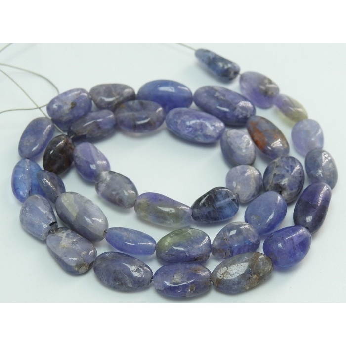 Natural Blue Tanzanite Smooth Tumble,Nuggets,Loose Stone,Handmade Bead,For Making Jewelry,Wholesale Price New Arrival 14Inch Strand (TU5) | Save 33% - Rajasthan Living 14
