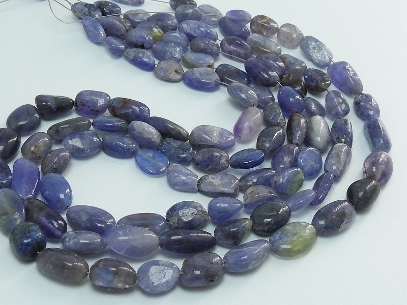 Natural Blue Tanzanite Smooth Tumble,Nuggets,Loose Stone,Handmade Bead,For Making Jewelry,Wholesale Price New Arrival 14Inch Strand (TU5) | Save 33% - Rajasthan Living 16
