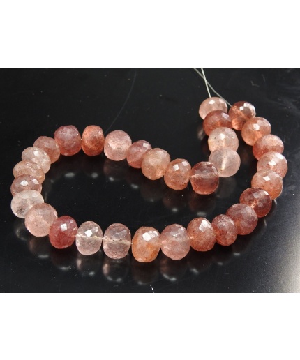 Natural Strawberry Quartz Faceted,Roundel Beads,Loose Stone,For Making Jewelry Wholesale Price New Arrival PME(B13) | Save 33% - Rajasthan Living