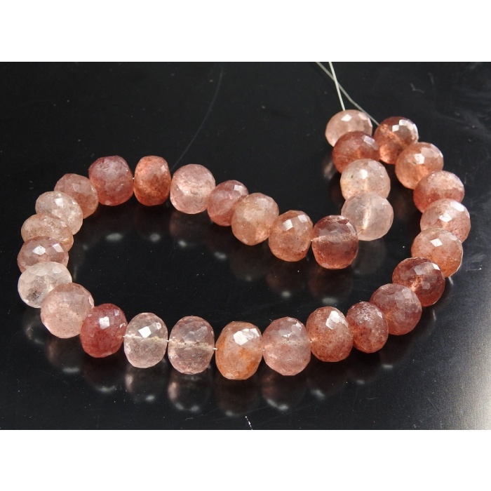 Natural Strawberry Quartz Faceted,Roundel Beads,Loose Stone,For Making Jewelry Wholesale Price New Arrival PME(B13) | Save 33% - Rajasthan Living 6