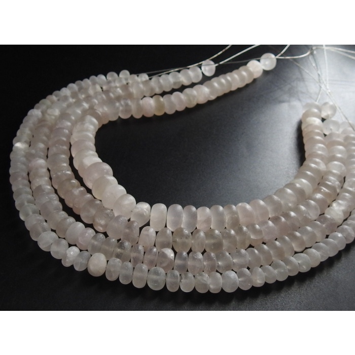 12 Inch Strand Natural Rose Quartz Smooth Matte Polished Roundel Beads Wholesale Price New Arrival B3 | Save 33% - Rajasthan Living 10
