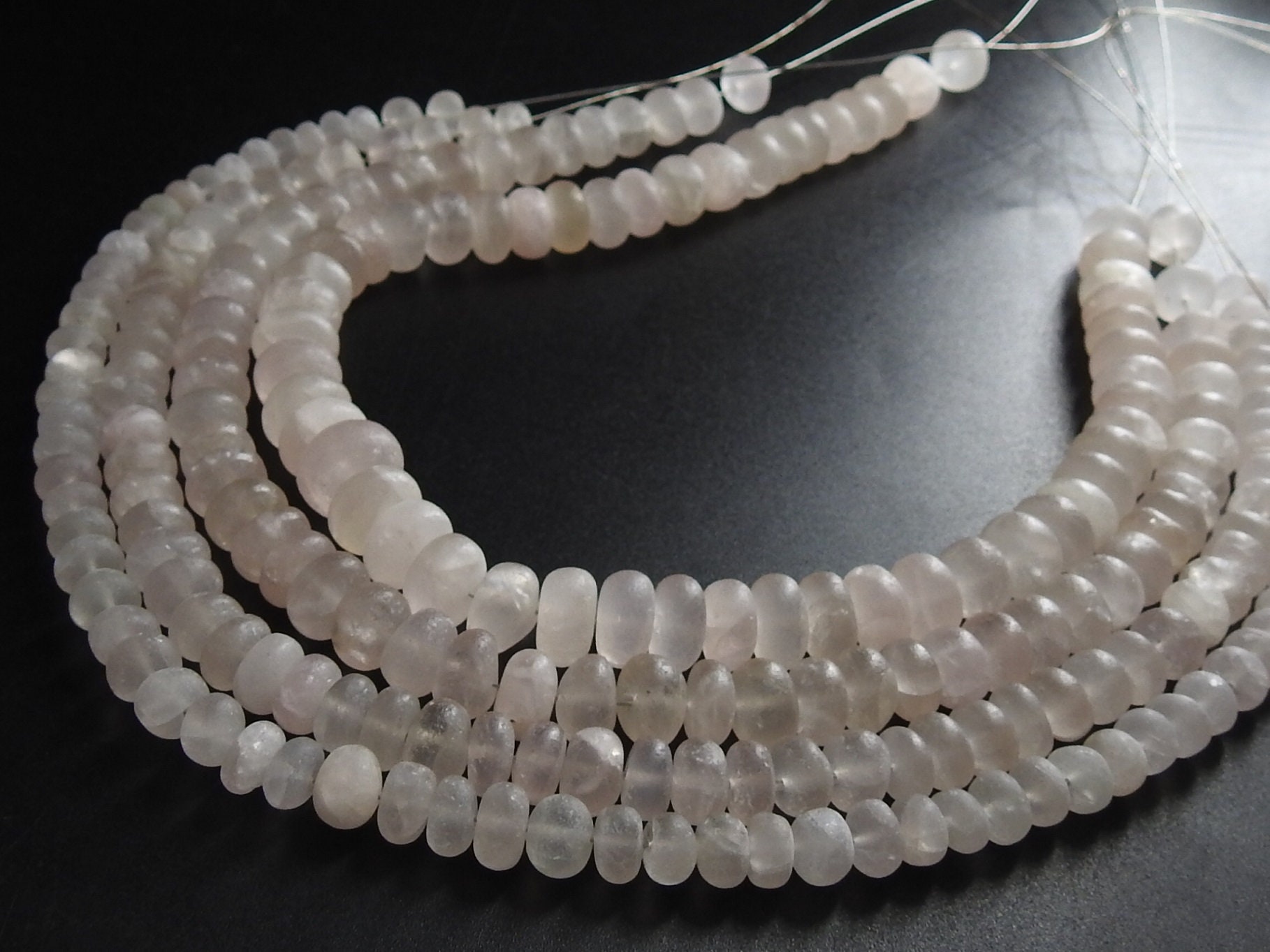 12 Inch Strand Natural Rose Quartz Smooth Matte Polished Roundel Beads Wholesale Price New Arrival B3 | Save 33% - Rajasthan Living 18