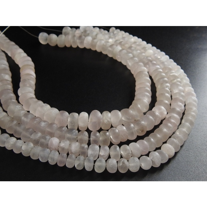 12 Inch Strand Natural Rose Quartz Smooth Matte Polished Roundel Beads Wholesale Price New Arrival B3 | Save 33% - Rajasthan Living 8