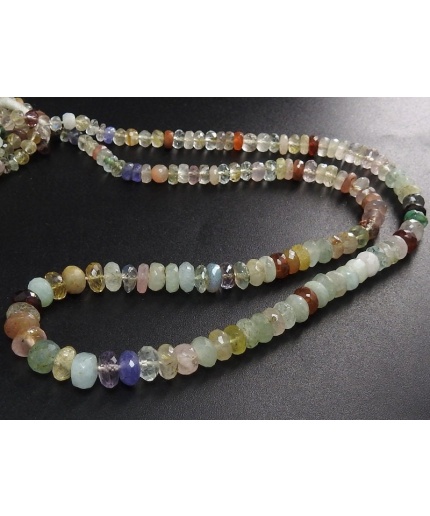 Mix Gemstone Faceted Roundel Beads,Multi Stone,Disco Gemstone,Handmade,Loose,16Inch Strand 6To4MM Approx,Wholesaler,Supplies,100%Natural B13 | Save 33% - Rajasthan Living 3
