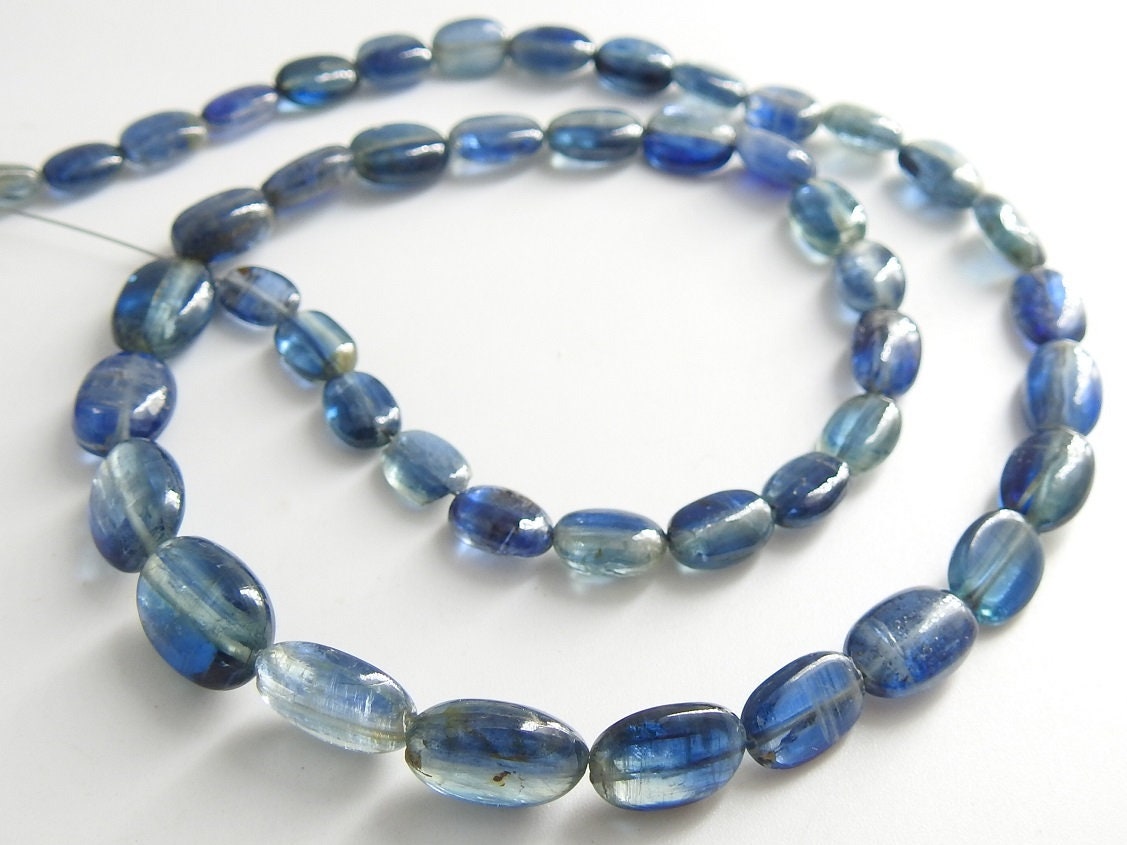 Natural Blue Kyanite Smooth Tumble,Gemstone,Nugget,Oval Shape Bead,Handmade,Loose Stone 16Inch 11X8To6X5MM Approx PME-TU1 | Save 33% - Rajasthan Living 18