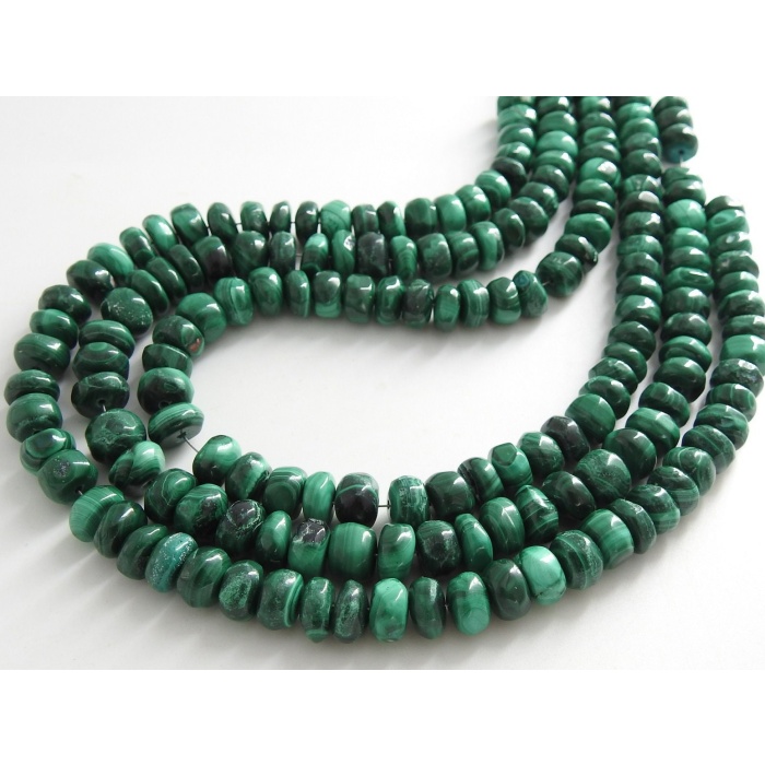 Malachite Roundel Bead,Smooth,Loose Stone,Handmade,For Making Jewelry,Necklace,Wholesaler,Supplies,10Inch Strand,100%Natural PME(B13) | Save 33% - Rajasthan Living 7