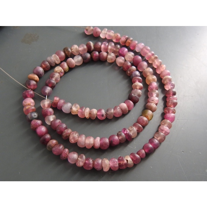 Pink Tourmaline Smooth Roundel Beads,Loose Stone,Matte Polished,Necklace,For Making Jewelry,Wholesale Price,New Arrival B13 | Save 33% - Rajasthan Living 9
