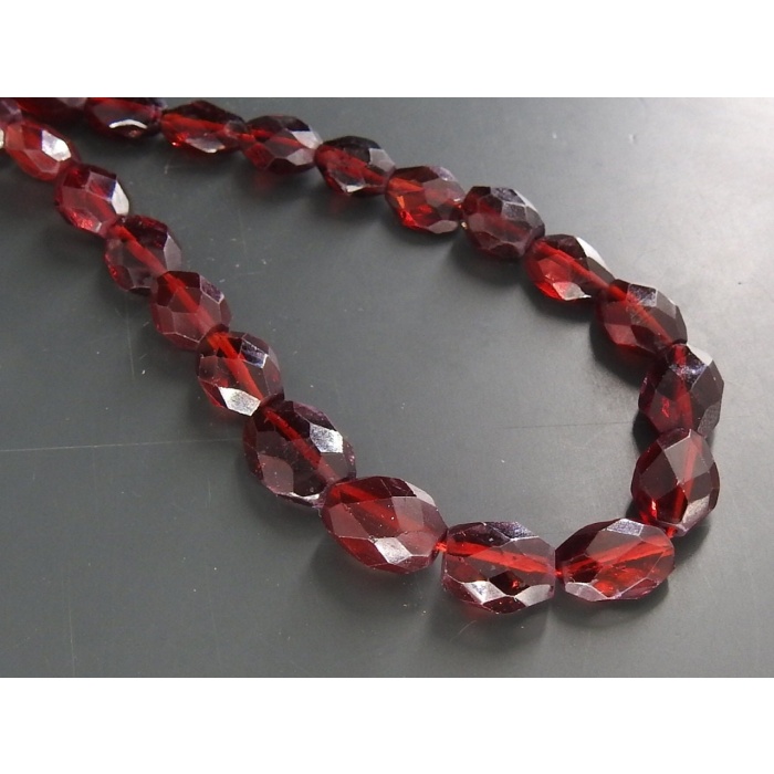 100%Natural Mozambique Garnet Faceted Tumble,Nugget,Loose Stone,Handmade,For Jewelry Making 16Inch Strand 10X7To5X4 MM Approx PMETU2 | Save 33% - Rajasthan Living 13